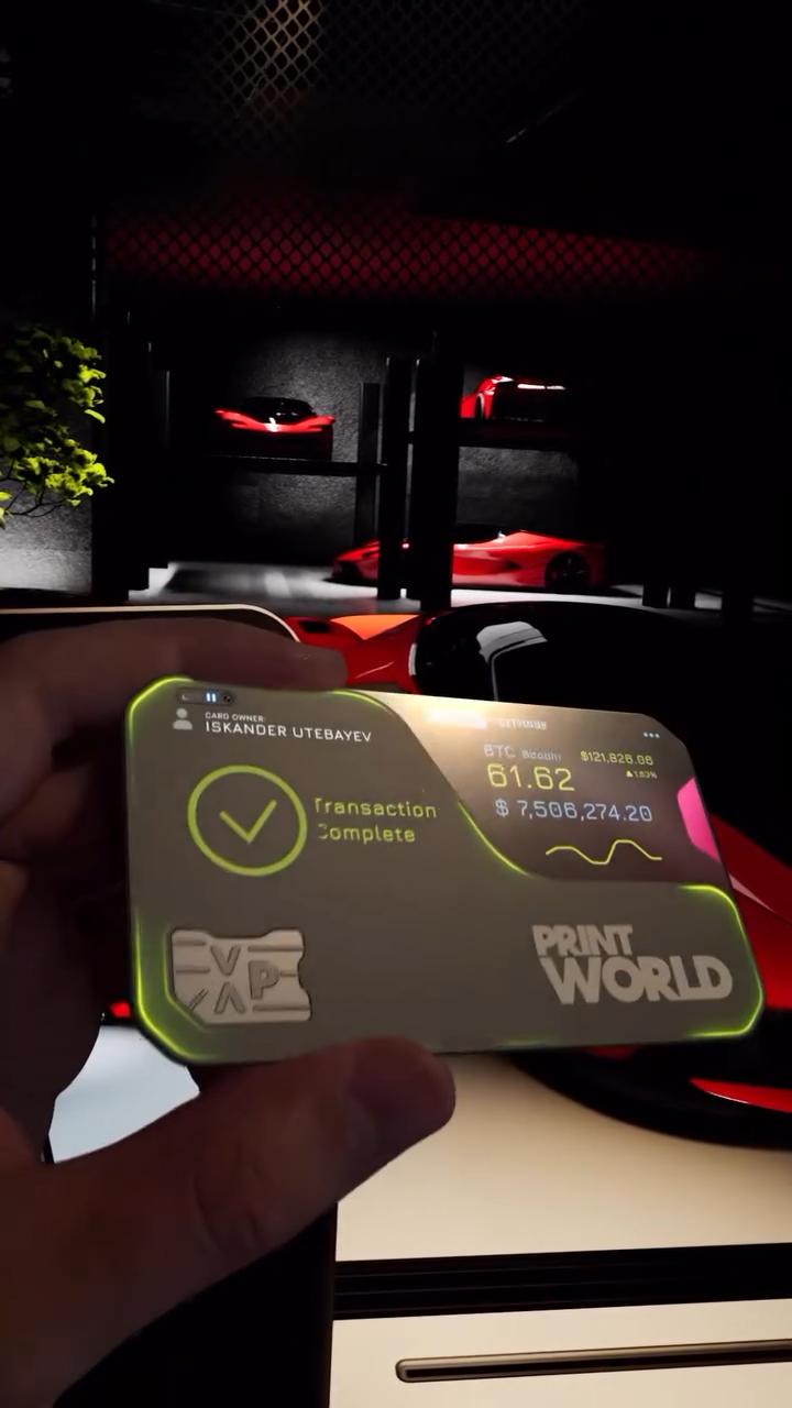 Print World Smart Wallet – Multi-Crypto VIP Banking Payment Card