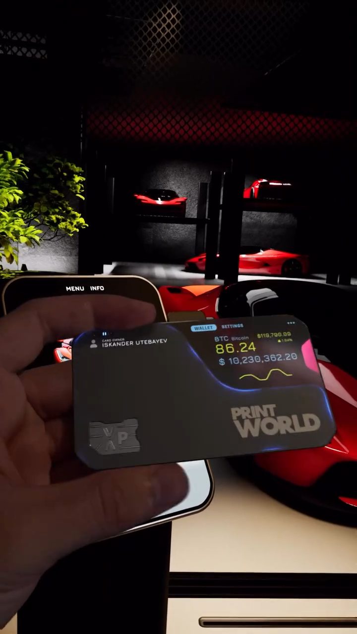 Print World Smart Wallet – Multi-Crypto VIP Banking Payment Card