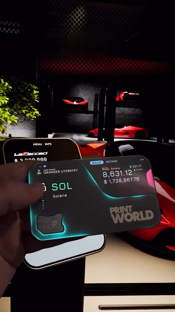 Print World Smart Wallet – Multi-Crypto VIP Banking Payment Card