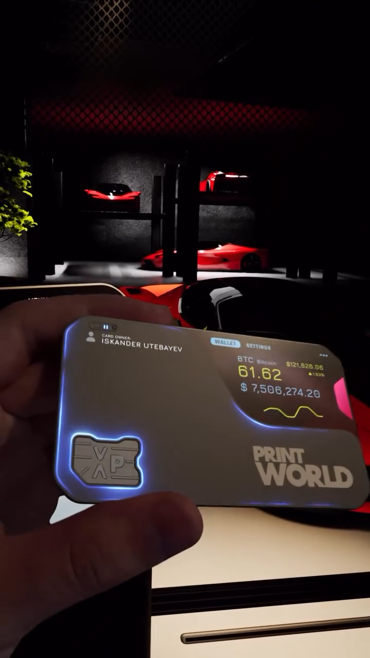 Print World Smart Wallet – Multi-Crypto VIP Banking Payment Card